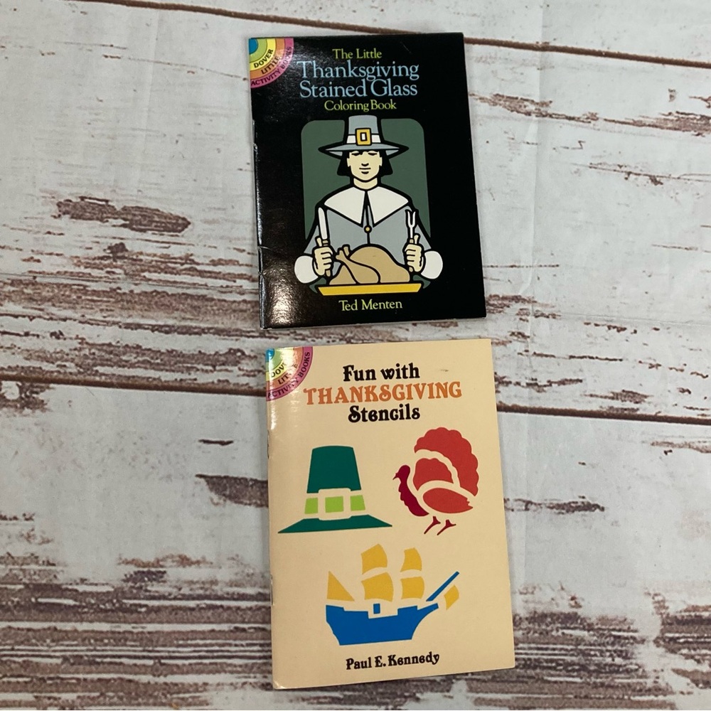 Holiday Coloring & Stencil Books Vintage Dover Little Activity Books